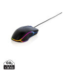 Souris gaming filaire noire avec éclairage RGB
