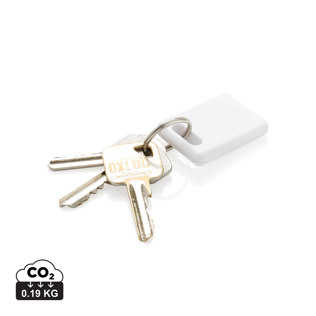 Trousseau de clés avec porte-clés blanc