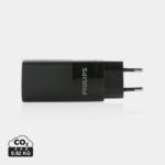 Chargeur mural Philips noir avec prise européenne