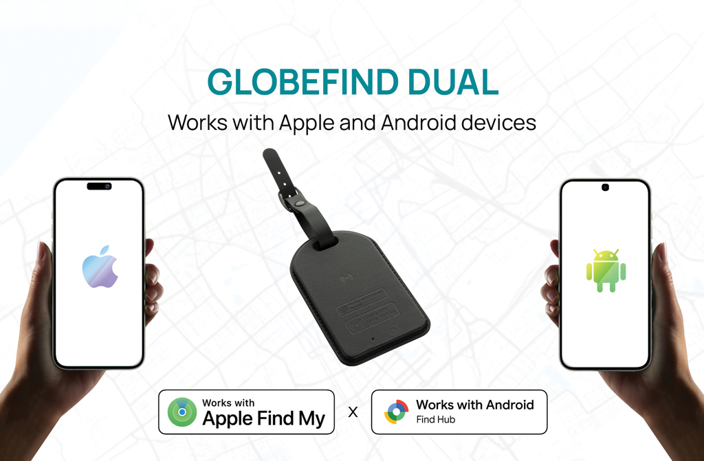 Traceur GlobeFind Dual compatible Apple et Android