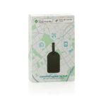 Boîte étiquette bagage connectée Globefind noire
