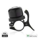 Sonnette de vélo noire compatible Apple Find My