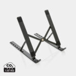 Support d’ordinateur portable pliable et réglable noir