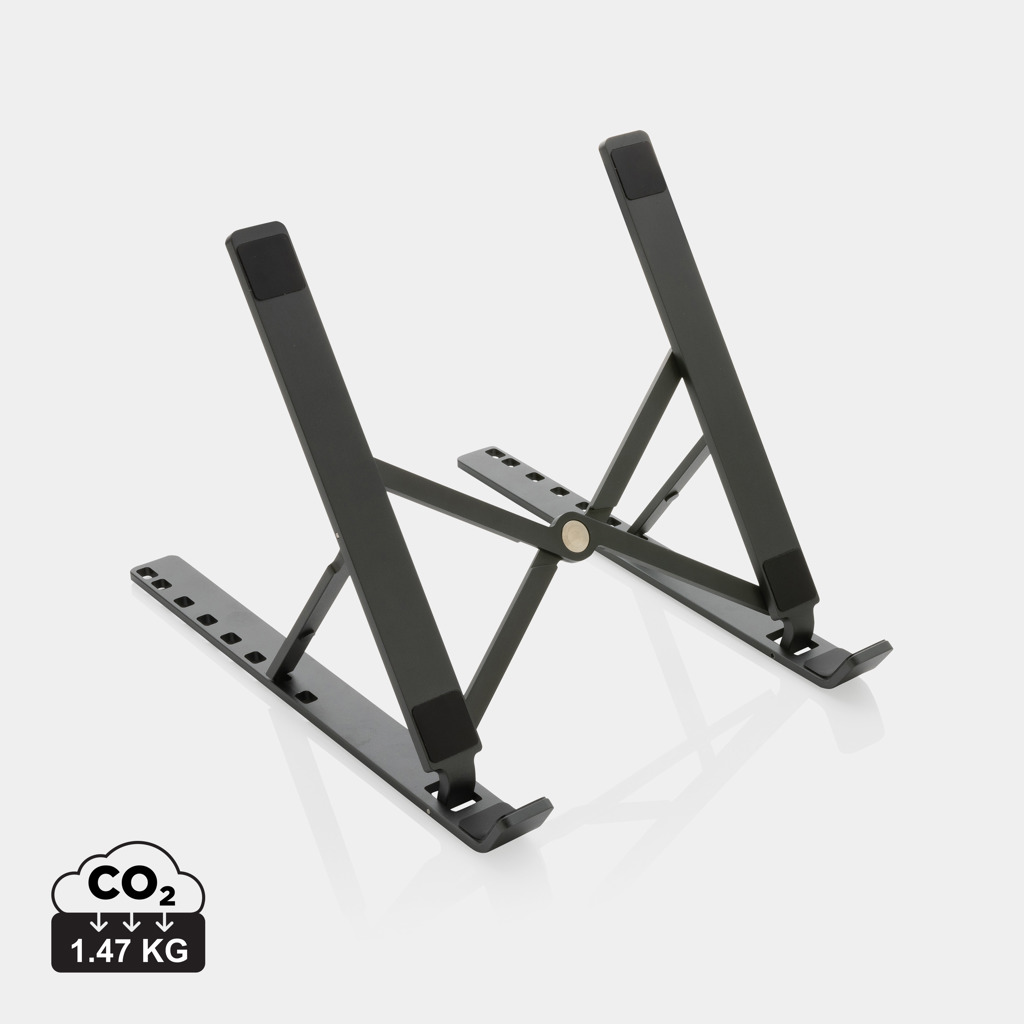 Support d’ordinateur portable pliable et réglable noir