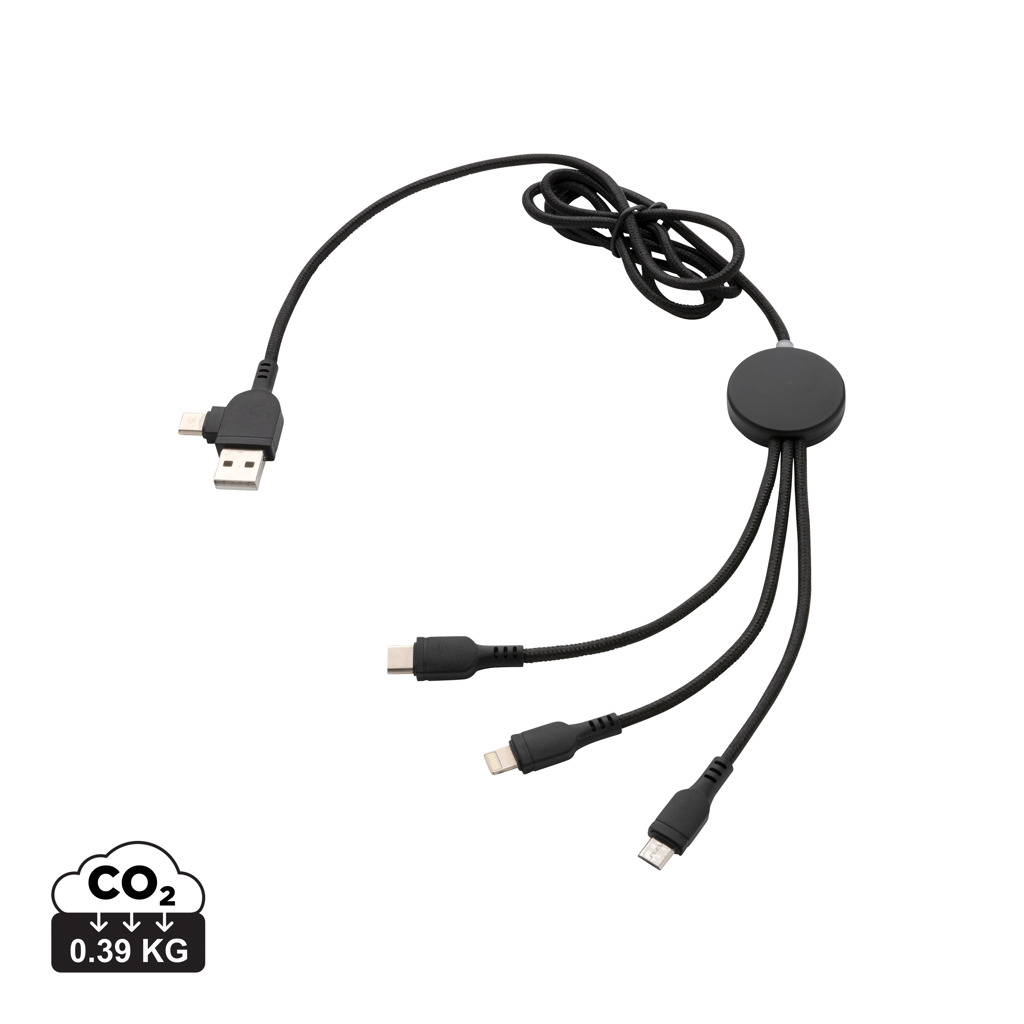 Câble de charge multiple USB noir