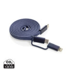 Câble USB-C vers Lightning tressé bleu