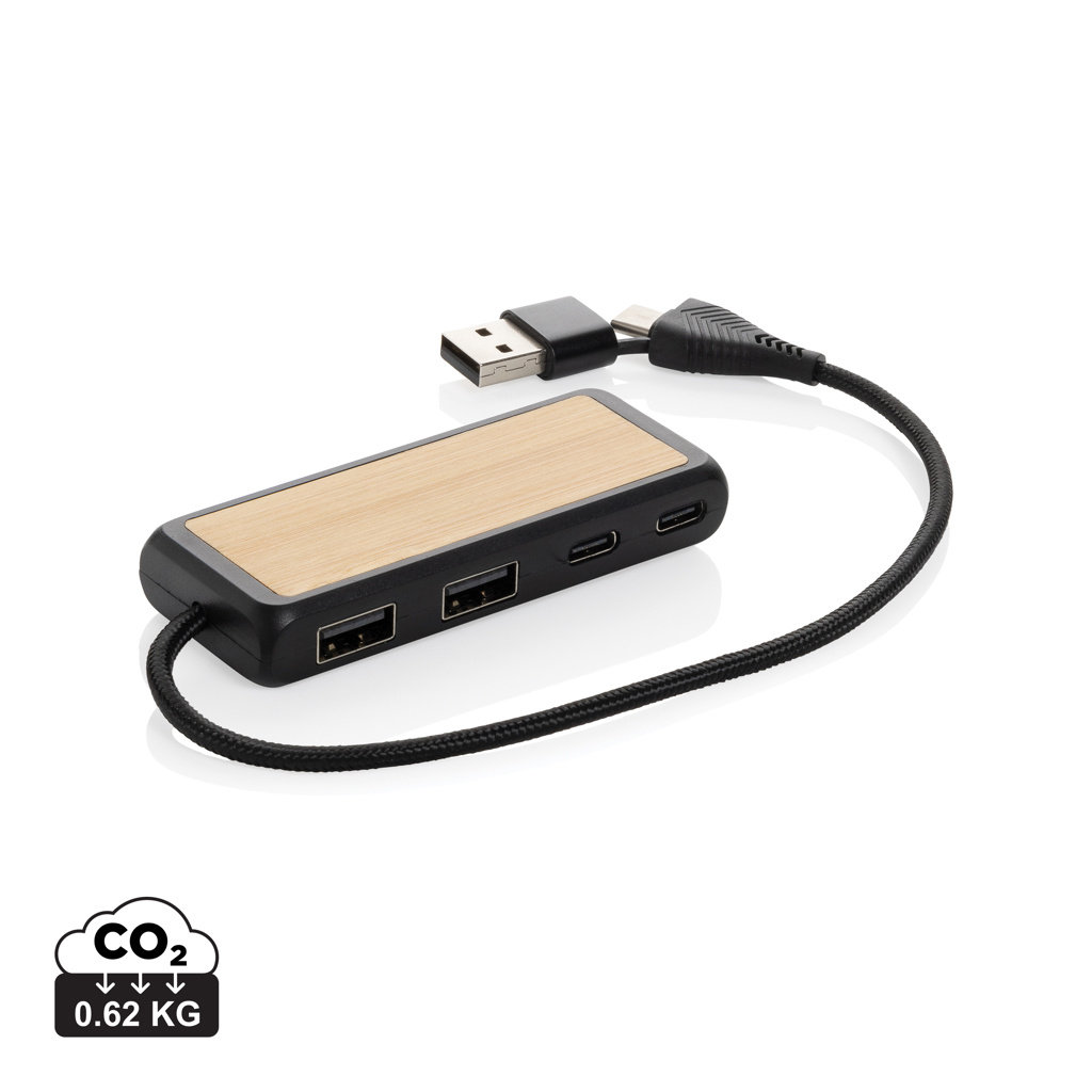 Hub USB multiports avec câble intégré