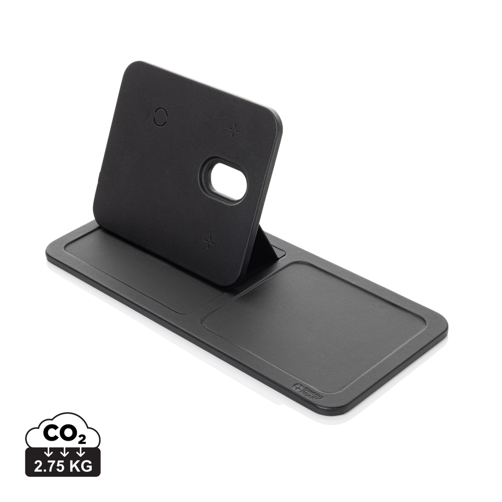 Support de téléphone noir avec base antidérapante