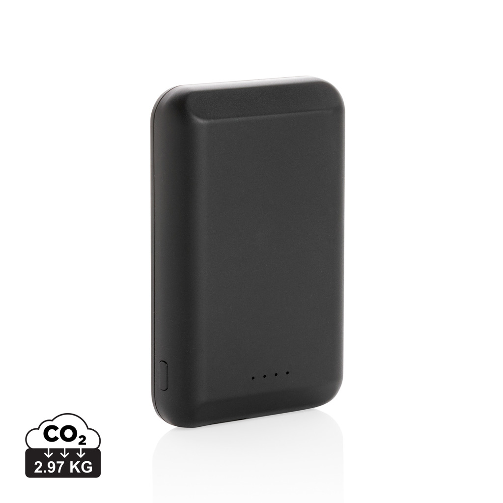 Batterie externe noire avec indicateurs LED