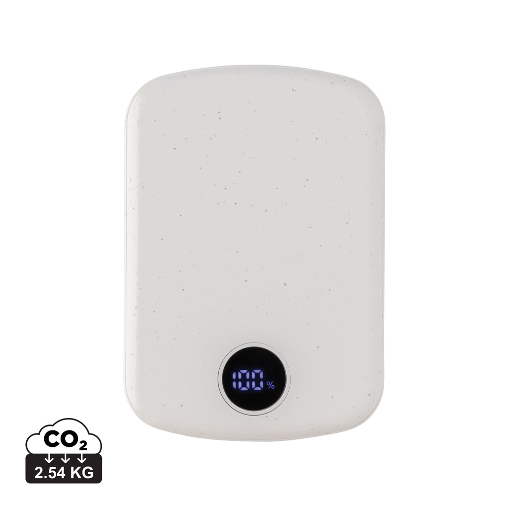Batterie externe blanche avec écran 100 %