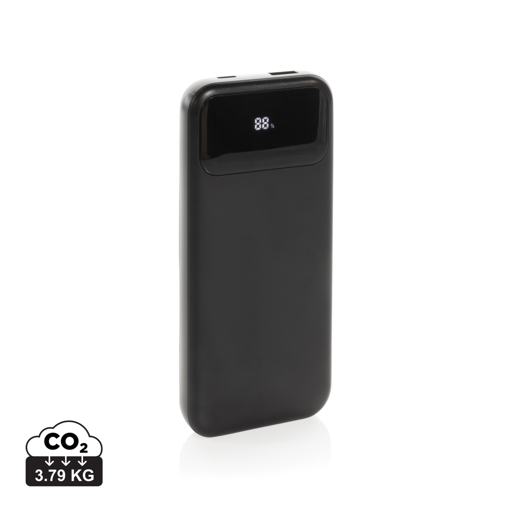 Batterie externe noire avec écran numérique