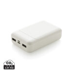 Batterie externe blanche avec ports USB