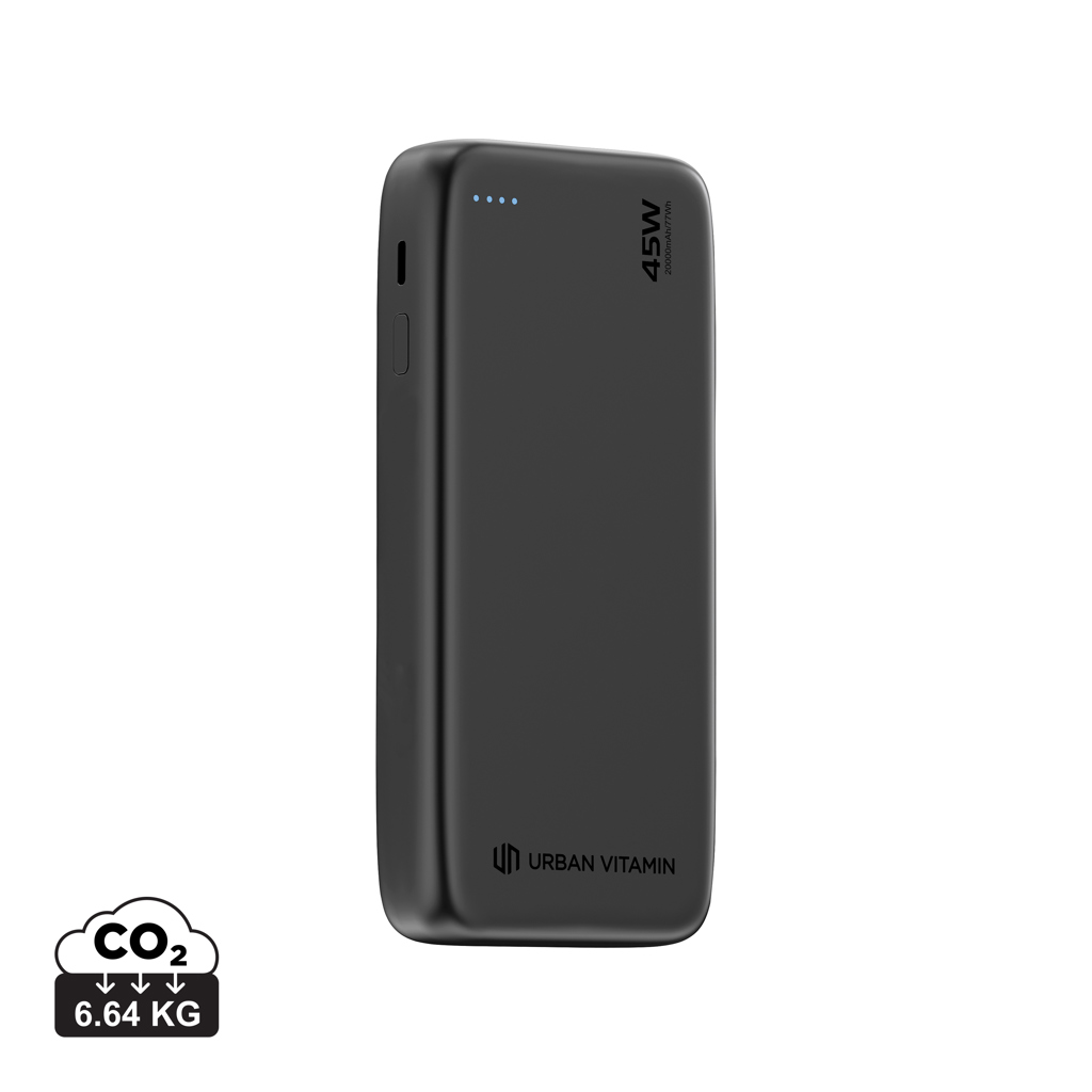 Batterie externe noire 45W Urban Vitamin 20000mAh