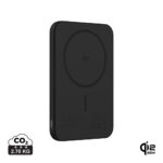 Batterie externe sans fil noire Qi2 25W