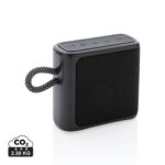 Enceinte Bluetooth portable noire avec dragonne