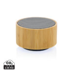 Enceinte Bluetooth cylindrique en bambou