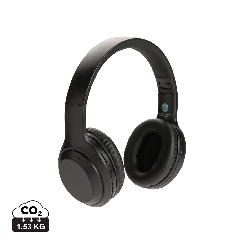 Casque audio sans fil noir circum-aural