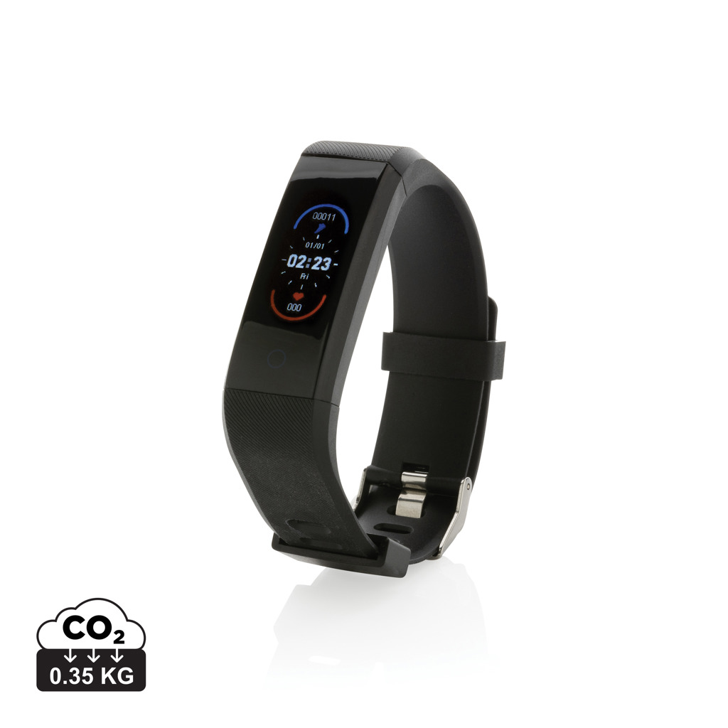 Bracelet connecté noir avec écran tactile