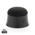 Enceinte Bluetooth noire compacte avec bouton latéral