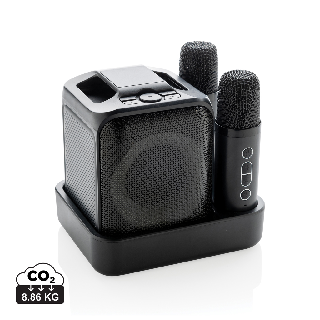 Enceinte portable avec deux micros sans fil