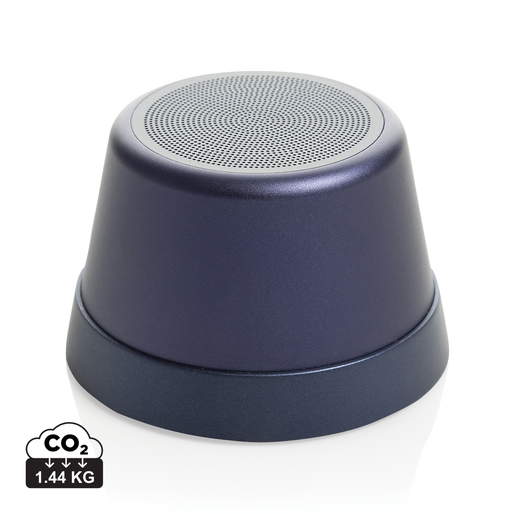 Enceinte portable compacte bleu foncé design minimaliste