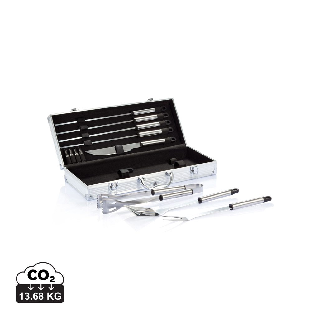 Mallette d’ustensiles de barbecue en aluminium