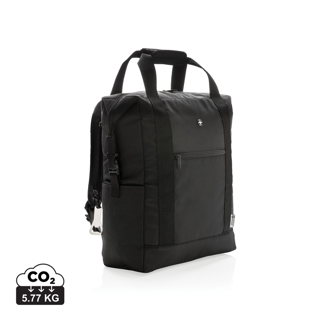 Sac à dos noir minimaliste avec poignées