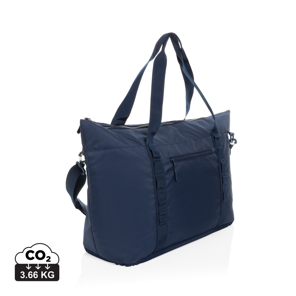 Sac cabas bleu marine avec bandoulière