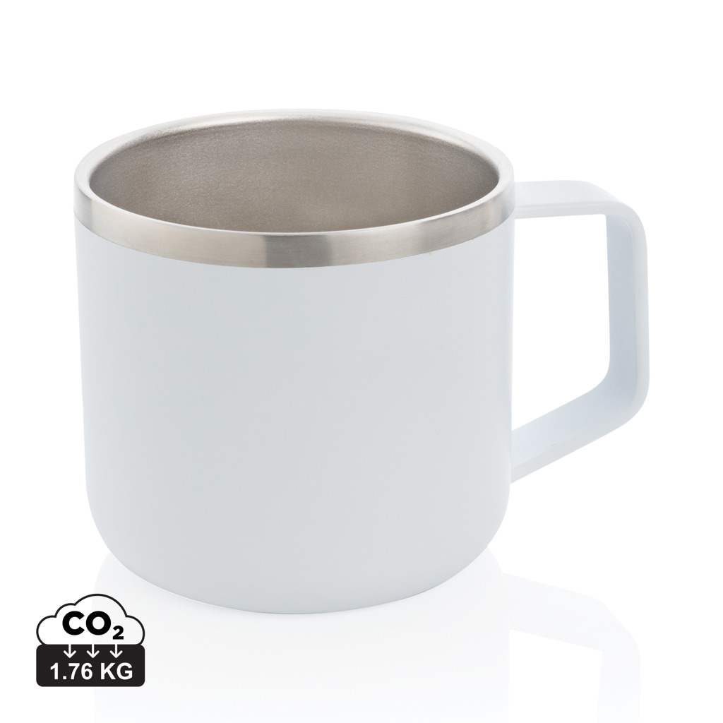 Tasse isotherme grise en acier inoxydable