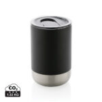 Gobelet isotherme noir en acier inoxydable