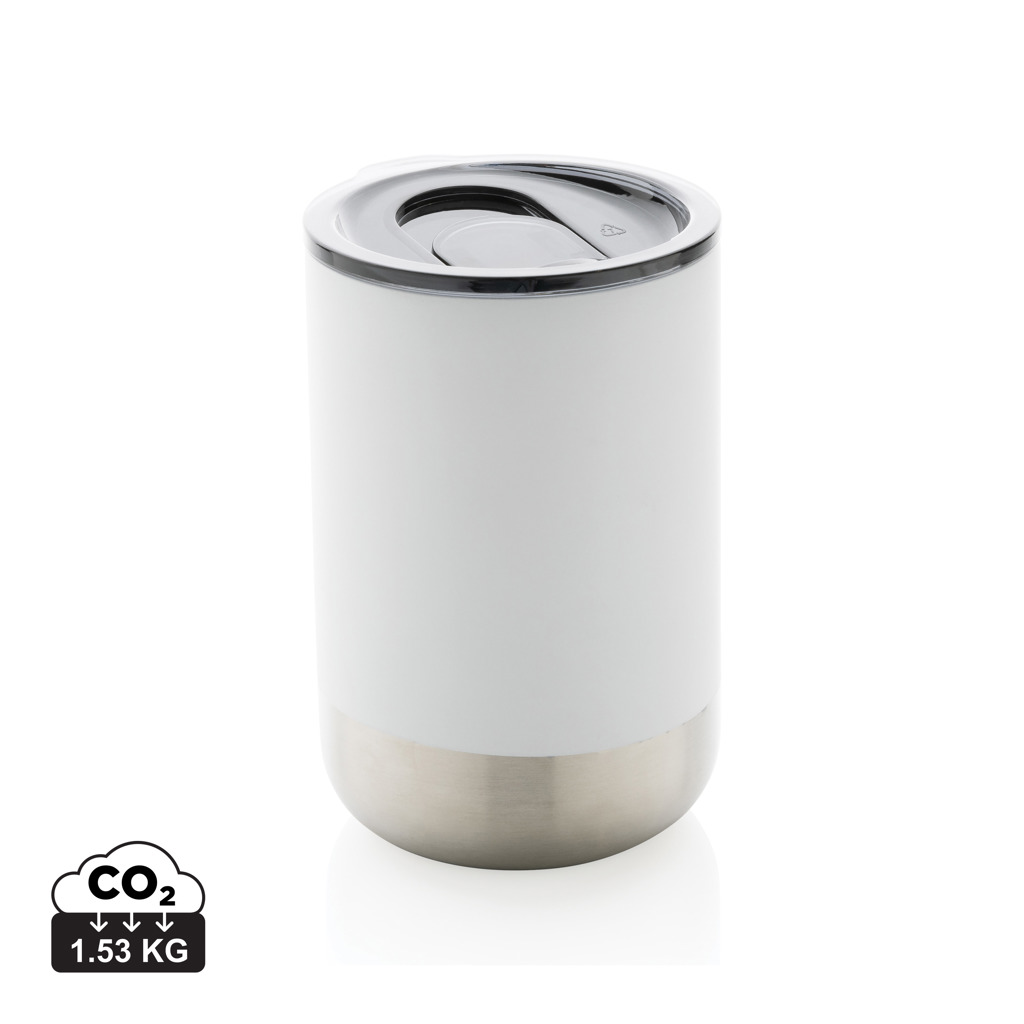 Gobelet isotherme blanc en acier inoxydable