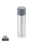 Gourde en acier inoxydable avec bouchon gris