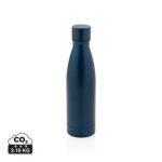Gourde réutilisable bleue en acier inoxydable