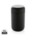 Boîte cylindrique noire avec couvercle minimaliste
