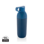 Gourde réutilisable bleue avec bouchon à anse