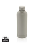 Gourde réutilisable beige avec indication CO2