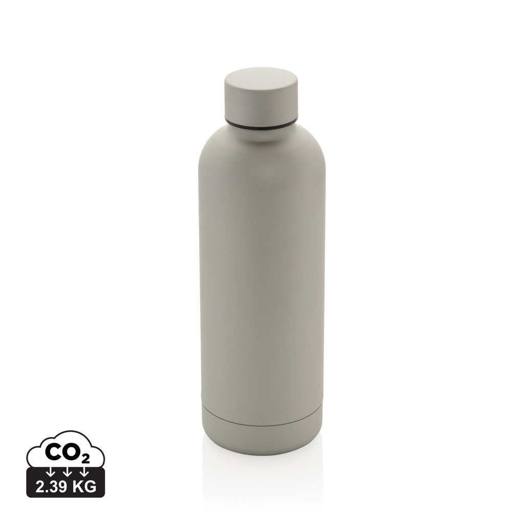 Gourde réutilisable beige avec indication CO2