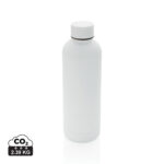 Gourde blanche réutilisable sur fond blanc
