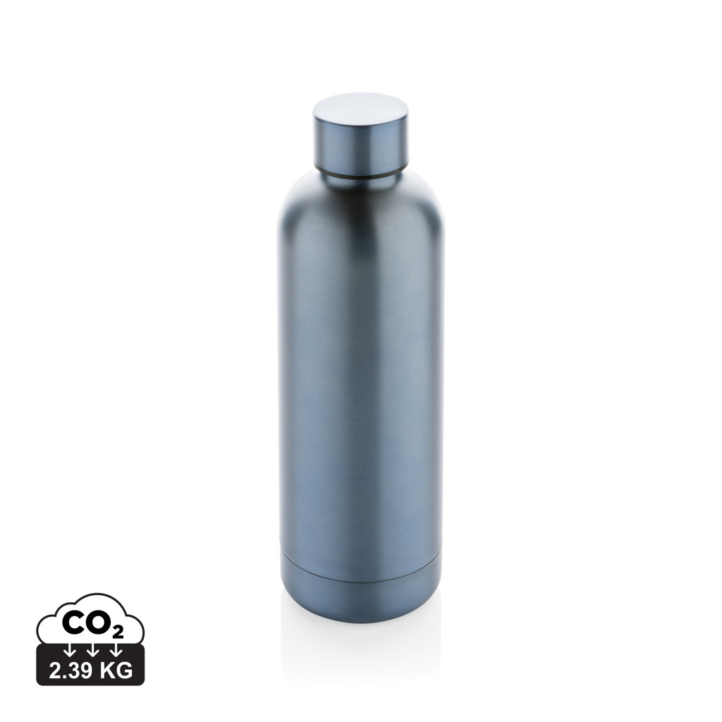 Gourde en acier inoxydable grise moderne