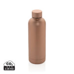 Gourde réutilisable en métal couleur bronze