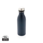 Gourde isotherme en acier inoxydable bleu foncé