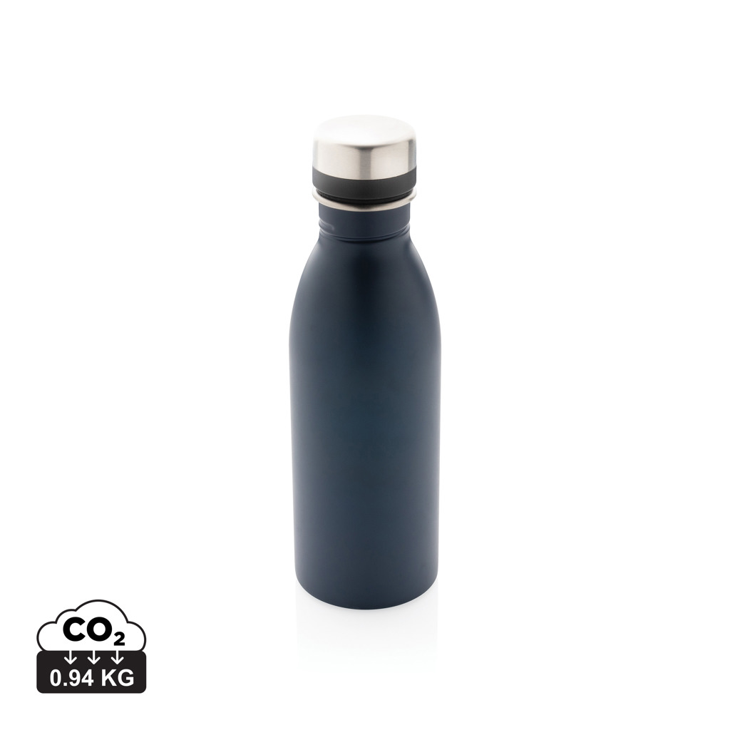 Gourde isotherme en acier inoxydable bleu foncé