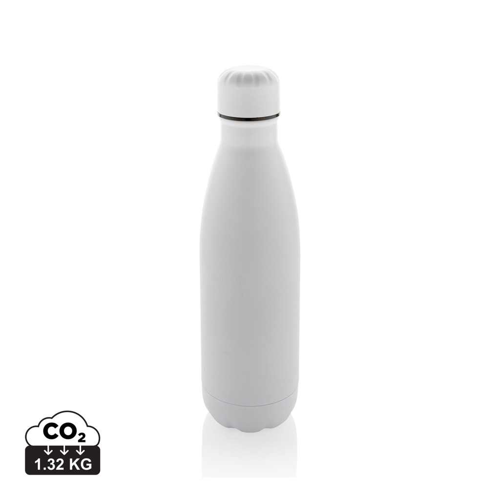Gourde réutilisable blanche en acier inoxydable