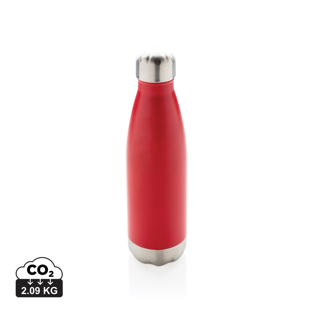 Gourde isotherme rouge en acier inoxydable