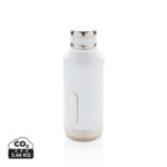 Gourde isotherme blanche en acier inoxydable