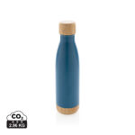 Gourde bleue avec bouchon en bambou