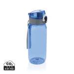 Gourde réutilisable bleue avec bouchon rabattable