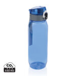 Gourde réutilisable bleue avec bouchon rabattable