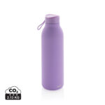 Gourde réutilisable violette avec bouchon et sangle