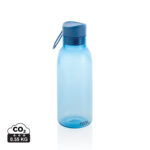 Gourde bleue réutilisable avec bouchon et dragonne